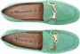 Tamaris Groene suède loafers met verharde hiel en gouden detail Green Dames - Thumbnail 11