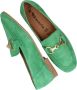 Tamaris Groene suède loafers met verharde hiel en gouden detail Green Dames - Thumbnail 15