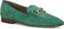 Tamaris Groene suède loafers met verharde hiel en gouden detail Green Dames - Thumbnail 8