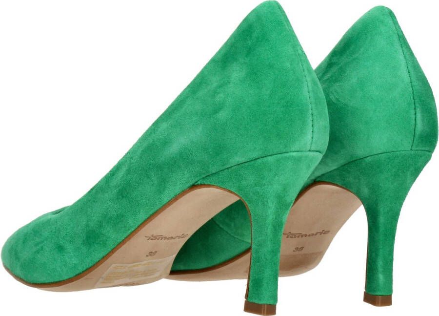 Tamaris Pumps groen Leer Dames