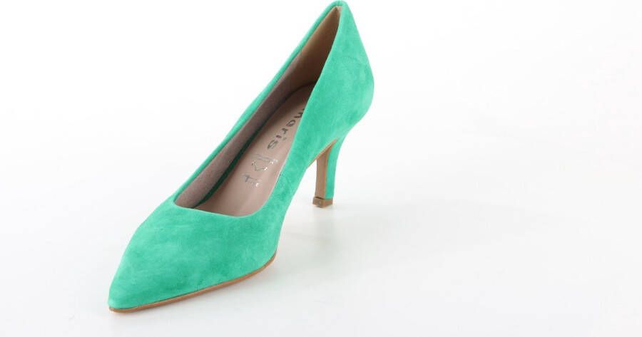 Tamaris Pumps groen Leer Dames