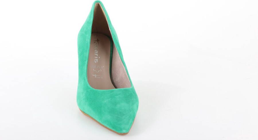 Tamaris Pumps groen Leer Dames