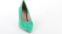 Tamaris Suède Groene Trendy Hakken Pumps Green Dames - Thumbnail 14