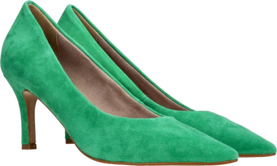 Tamaris Pumps groen Leer Dames