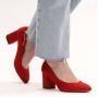 Tamaris Elegante rode suède pumps voor dames Red Dames - Thumbnail 4