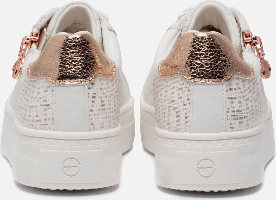 Tamaris Rosegold Sneakers wit Synthetisch Dames