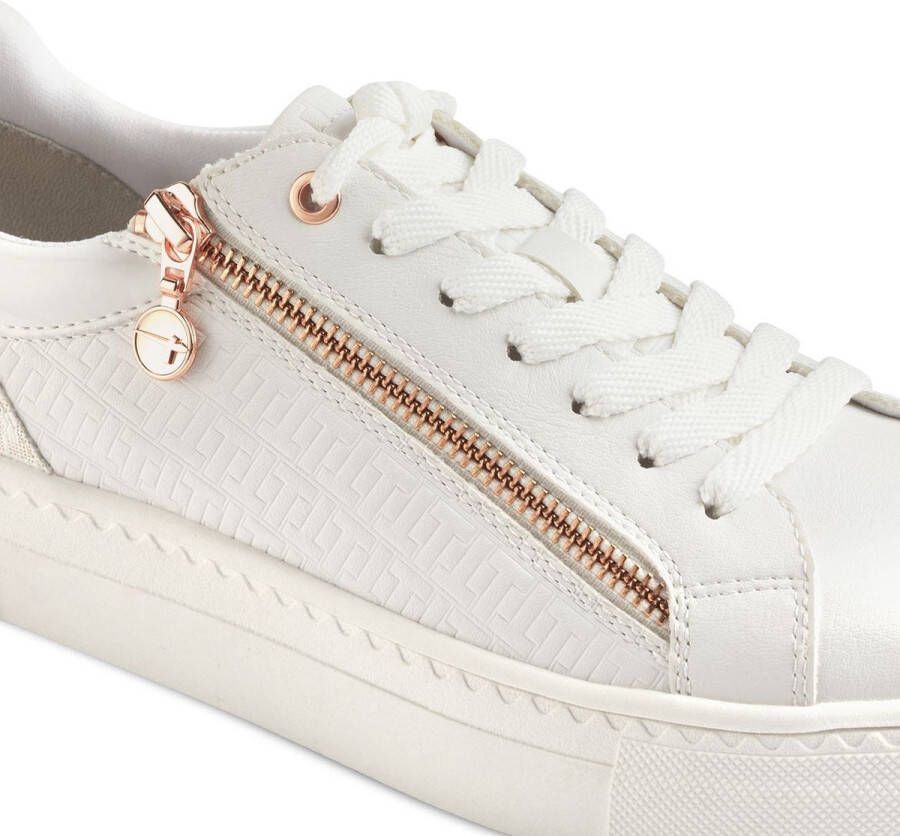 Tamaris Rosegold Sneakers wit Synthetisch Dames