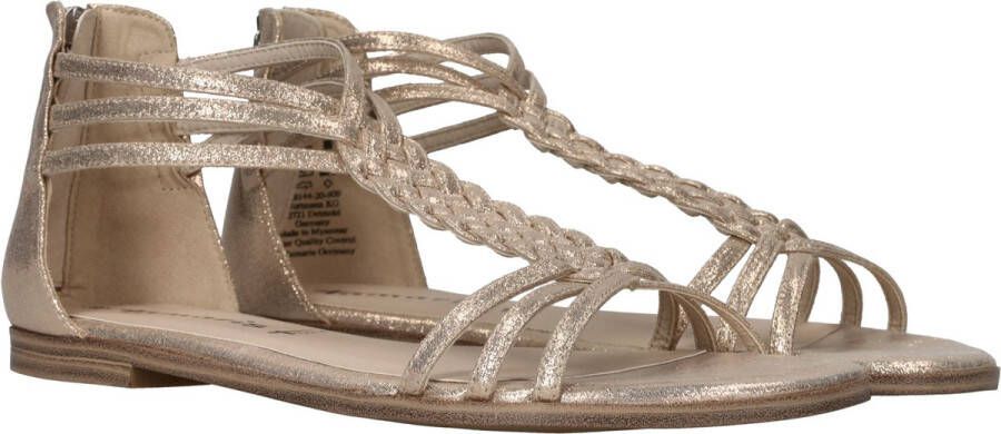 Tamaris Veelzijdige Sandalette met Anti-Slide Hak en Touch-it Zool Beige Dames