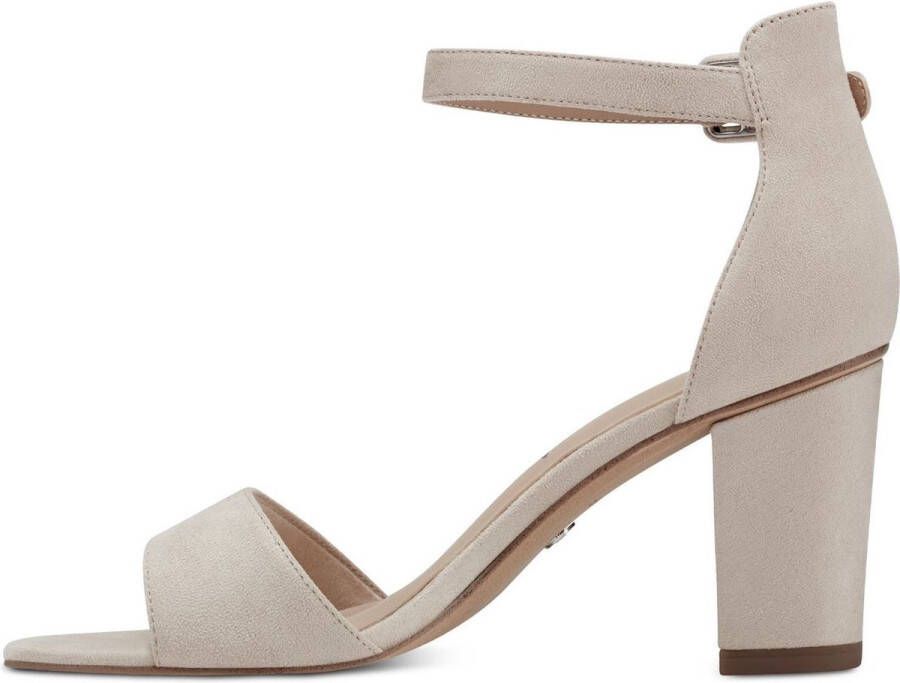 Tamaris Sandalen met hak beige Imitatiesuede Dames