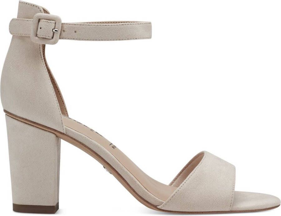 Tamaris Sandalen met hak beige Imitatiesuede Dames