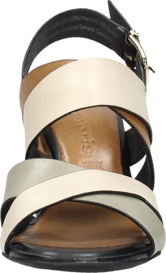 Tamaris Sandalen met hak beige Leer Dames