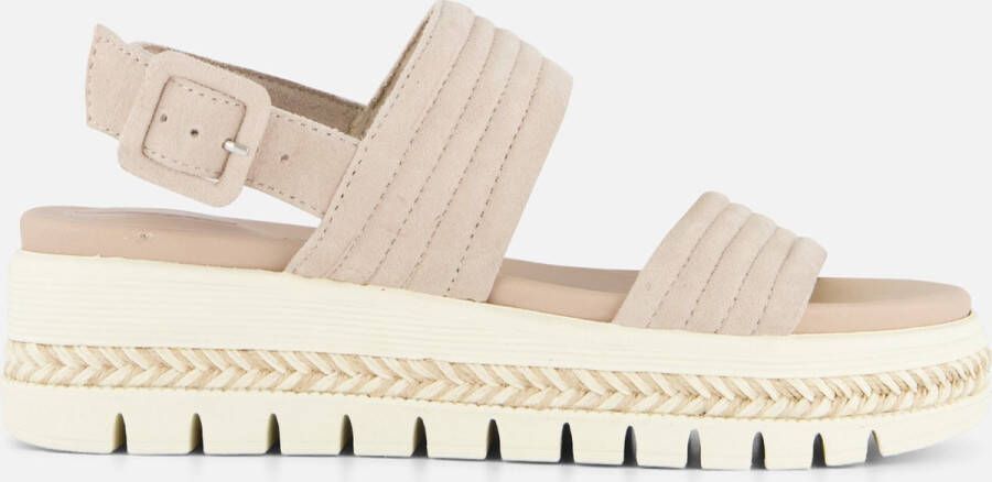 Tamaris Sandalen met hak beige Leer Dames