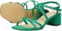 Tamaris Sandalen met hak groen Textiel Dames - Thumbnail 6