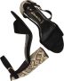 Tamaris Beige Textiel Hoge Hak Sandalen Beige Dames - Thumbnail 4