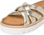 Tamaris Metallic Gouden Gevlochten Leren Slipper Yellow Dames - Thumbnail 28