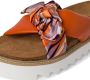 Tamaris Oranje en paarse leren slipper Multicolor Dames - Thumbnail 7