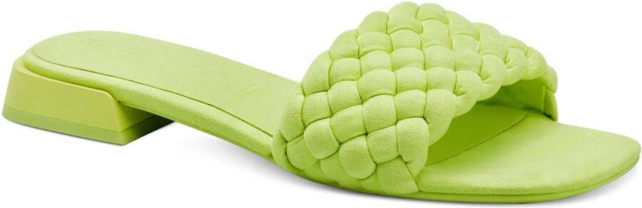 Tamaris Slippers groen Textiel Dames