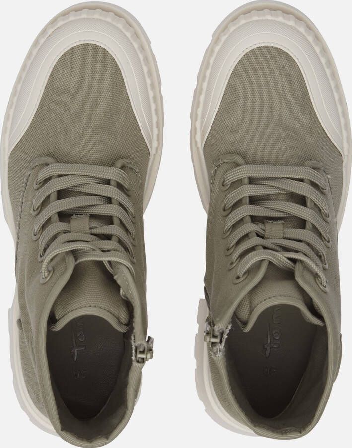 Tamaris Sneakers groen Textiel Dames