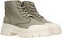 Tamaris Militair Groene Veterschoenen Green Dames - Thumbnail 7