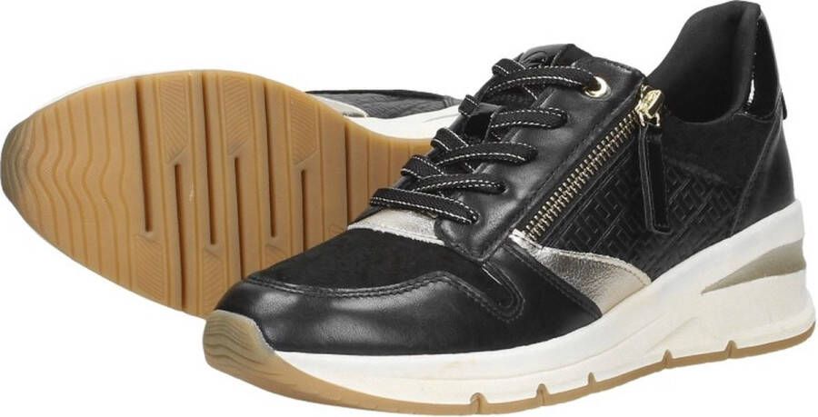 Tamaris Zwarte Vegan Sneaker met Versterkte Hiel Black Dames - Foto 14