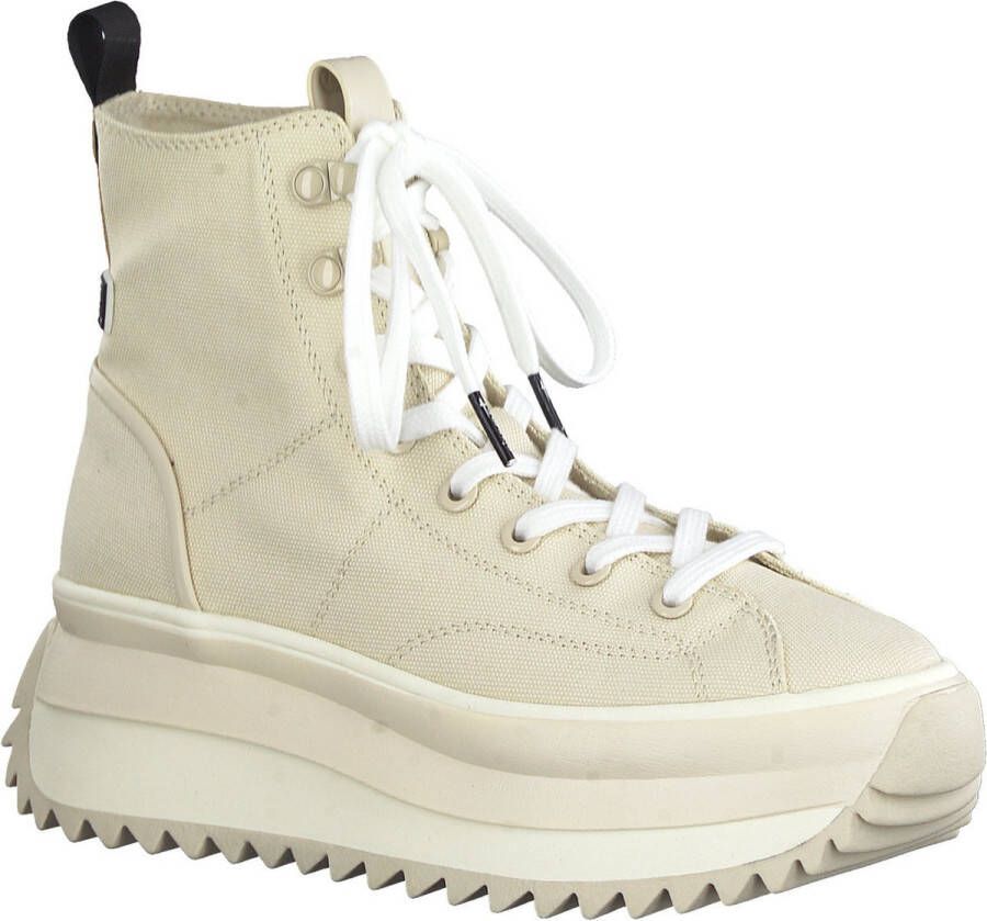 Tamaris Veterboots beige Canvas