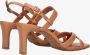 Tango | Ava 6 f camel cross sandal covered heel sole - Thumbnail 7