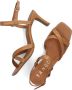 Tango | Ava 6 f camel cross sandal covered heel sole - Thumbnail 8