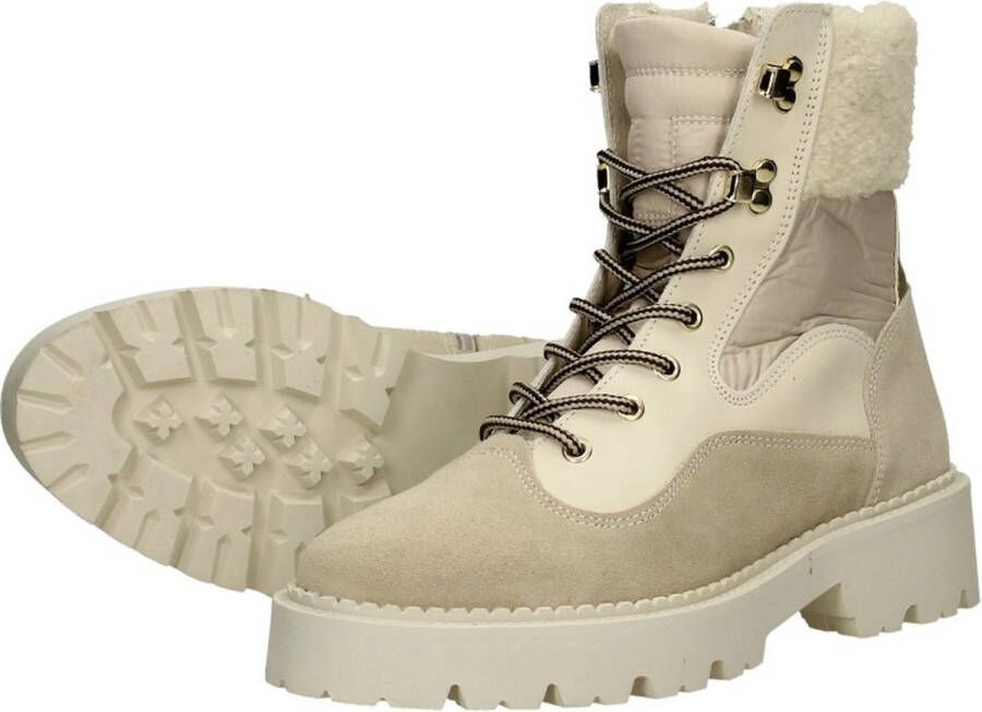 Tango Bee Bold 61 Veterboots Laarzen Met Veters Dames Beige - Foto 10