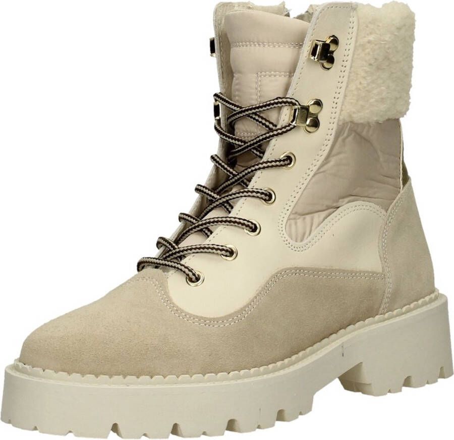 Tango Bee Bold 61 Veterboots Laarzen Met Veters Dames Beige - Foto 8