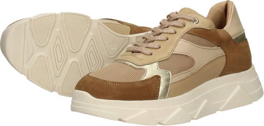 Tango Katy Fat 23-Q Veterschoenen Laag Beige