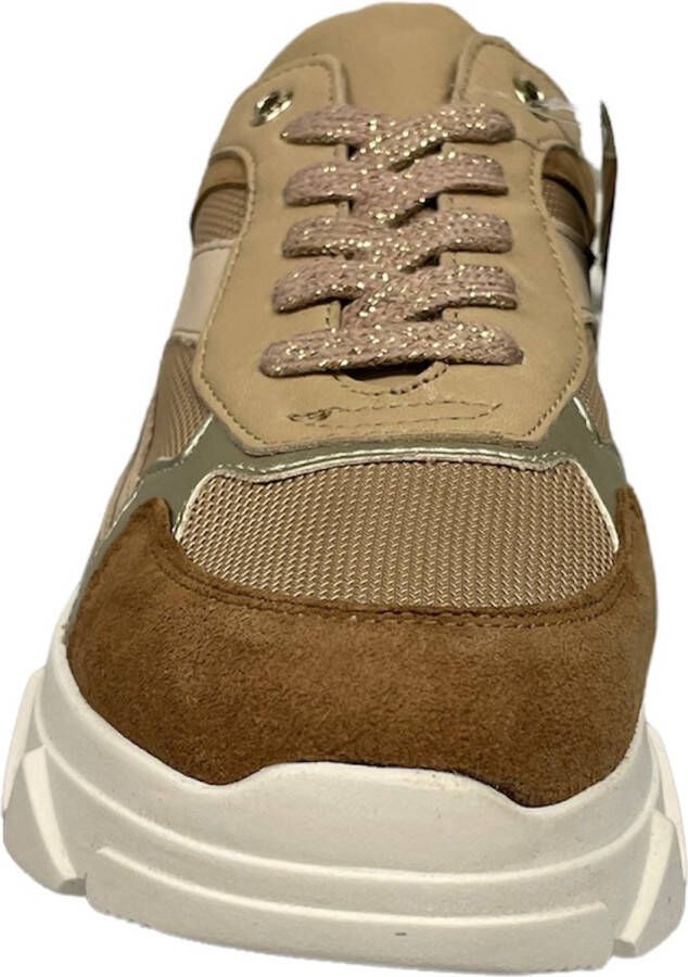 Tango Katy Fat 23-Q Veterschoenen Laag Beige