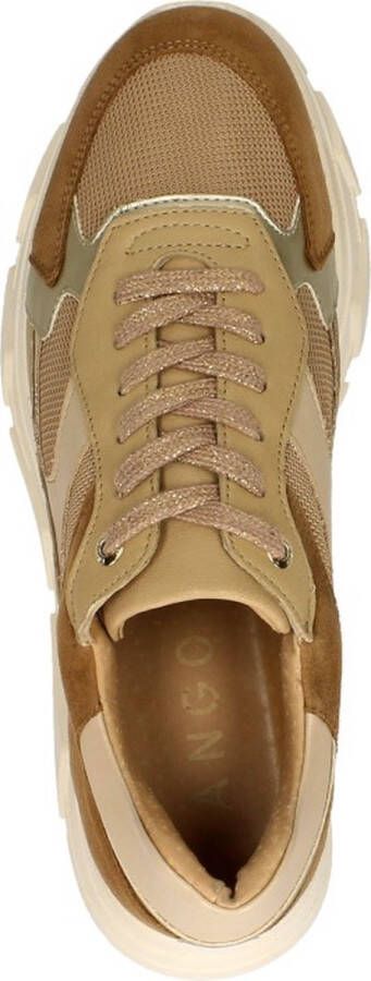 Tango Katy Fat 23-Q Veterschoenen Laag Beige