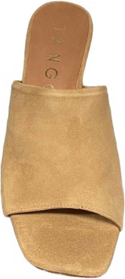 Tango Mya Camel kids mule heel naturel-slipper hak-muil hak kitten