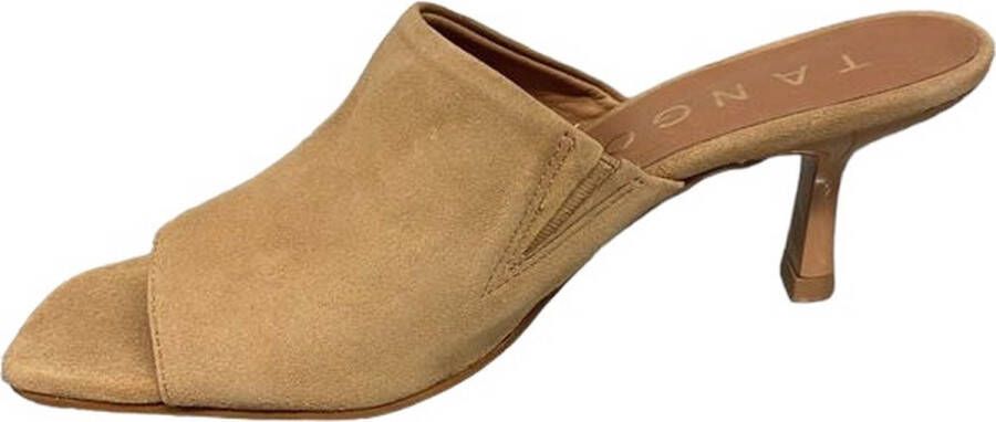 Tango Mya Camel kids mule heel naturel-slipper hak-muil hak kitten