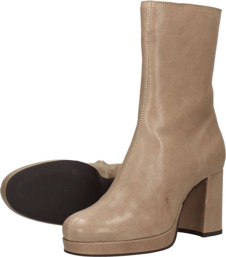 Tango Nadine 5 Enkellaarsjes Enkelboots met rits Dames Taupe - Foto 13