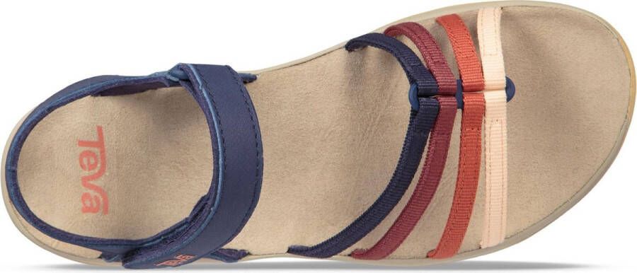 Teva Sandalen Vrouwen navy rood crème