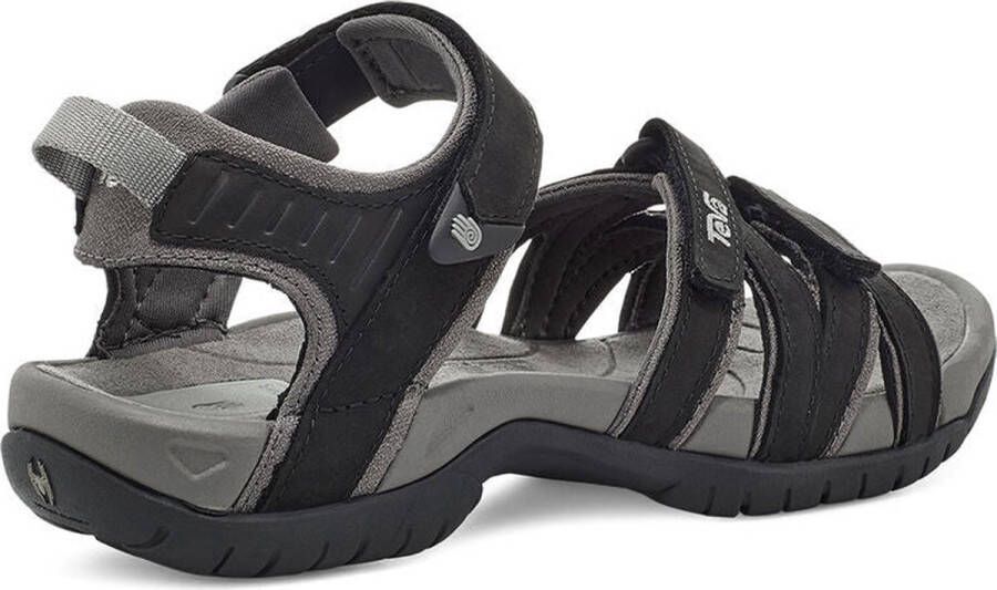 Teva TIRRA Leren Dames Sandalen Zwart Grijs