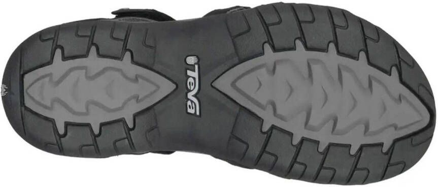 Teva TIRRA Leren Dames Sandalen Zwart Grijs