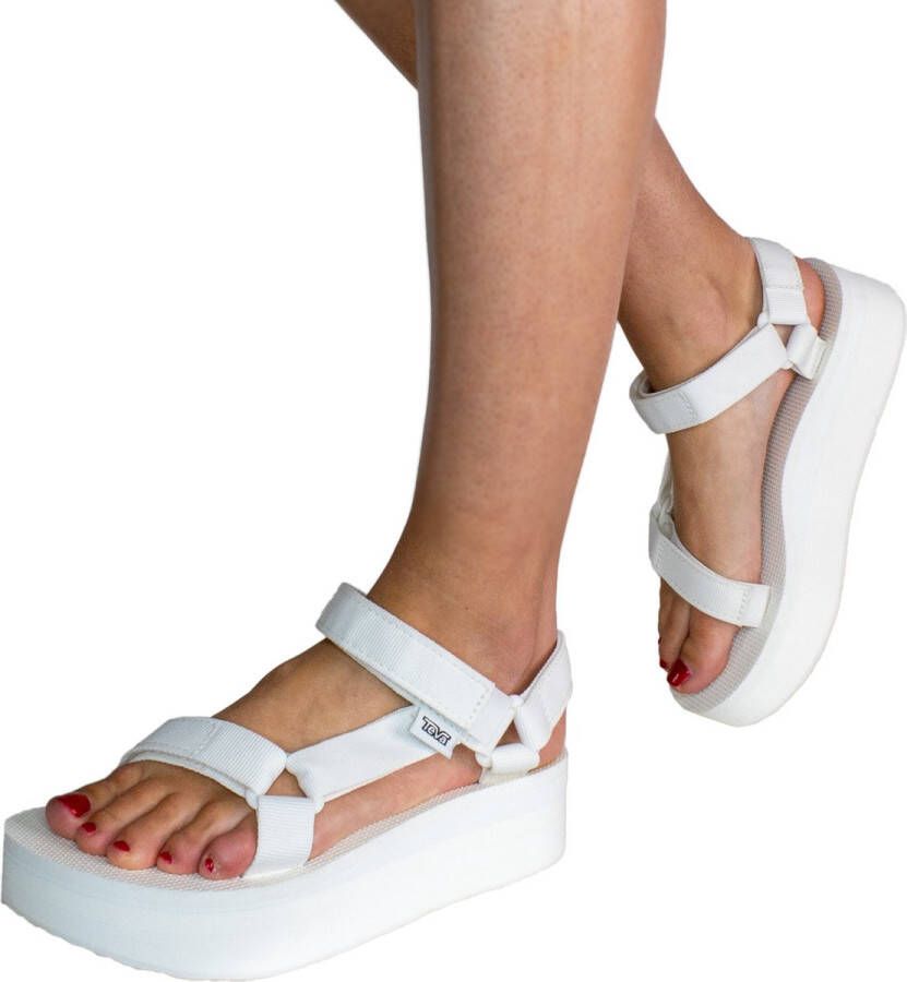 Teva Flatform Universal Sandaal Dames Gebroken Wit - Foto 11