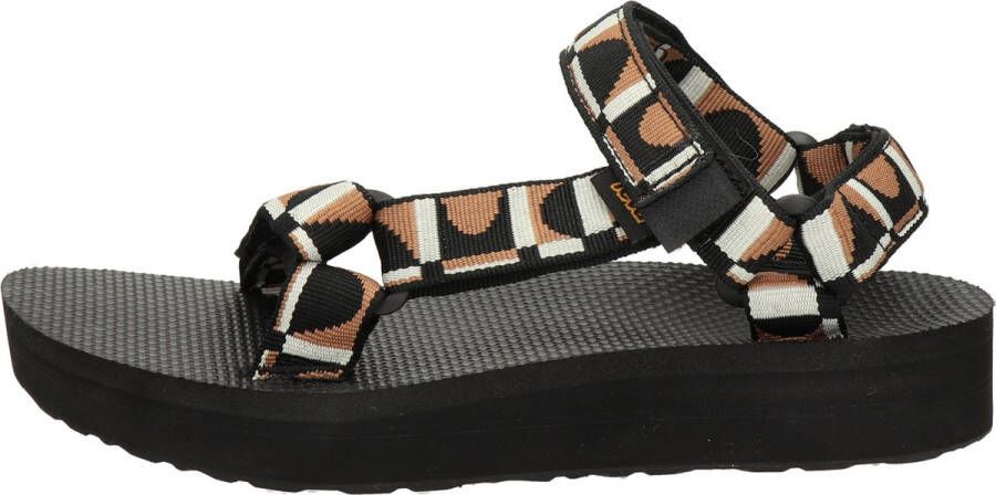 Teva W Midform Universal Dames Sandalen Zwart Bruin