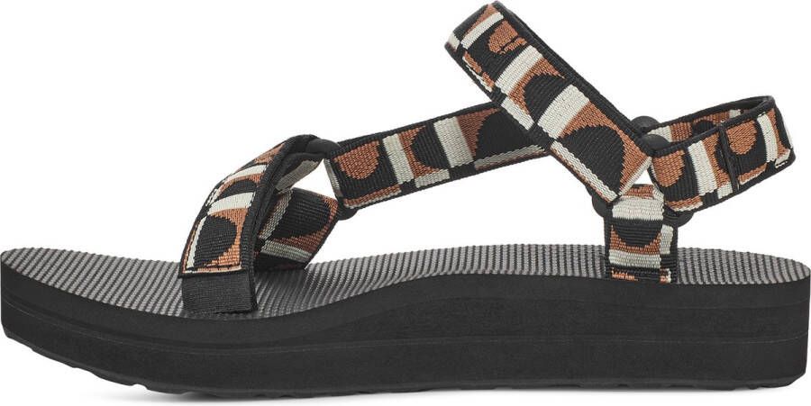 Teva W Midform Universal Dames Sandalen Zwart Bruin