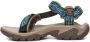 Teva W Terra Fi 5 Universal Dames Sandalen Blauw Groen - Thumbnail 3