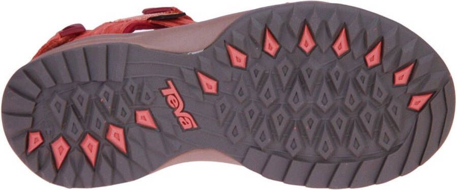 Teva W Terra Fi Lite Suede Dames Sandalen Rood Oranje