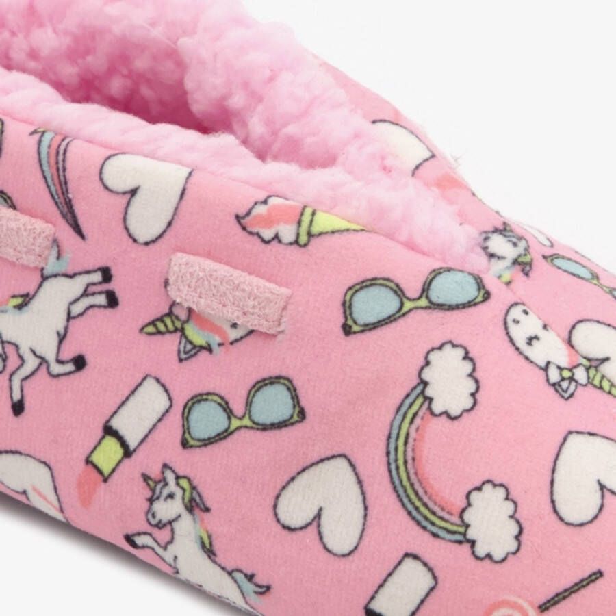 Thu!s kinder sloffen unicorn Roze Pantoffels