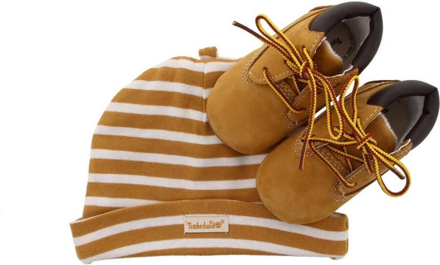 Timberland Kids Crib Boots W Hat Wheat