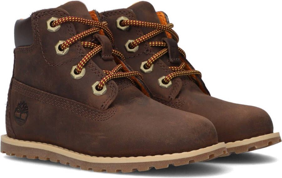 Timberland Pokey Pine 6in Boot Kids Veterboots Laarzen Met Veters Jongens Bruin