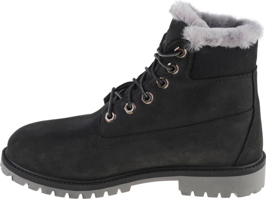 Timberland Premium 6 IN WP Shearling Boot Jr 0A41UX voor een jongen Zwart Trappers Laarzen