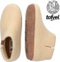 Tofvel Mula Wolvilt Sloffen Almond Beige Wolvilt TF100038 - Thumbnail 7