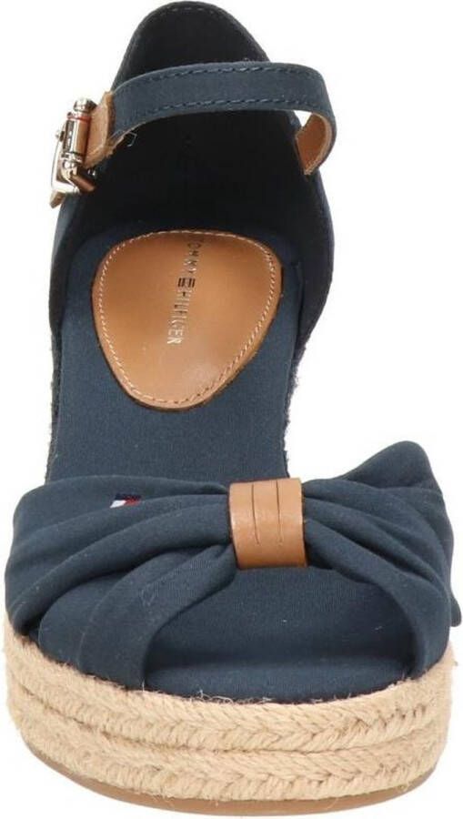 Tommy Hilfiger Basic Open Toe Mid Wedge Espadrilles Zomer Schoenen Dames Blauw