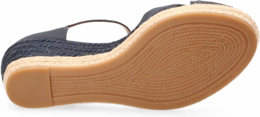 Tommy Hilfiger Basic Open Toe Mid Wedge Espadrilles Zomer Schoenen Dames Blauw